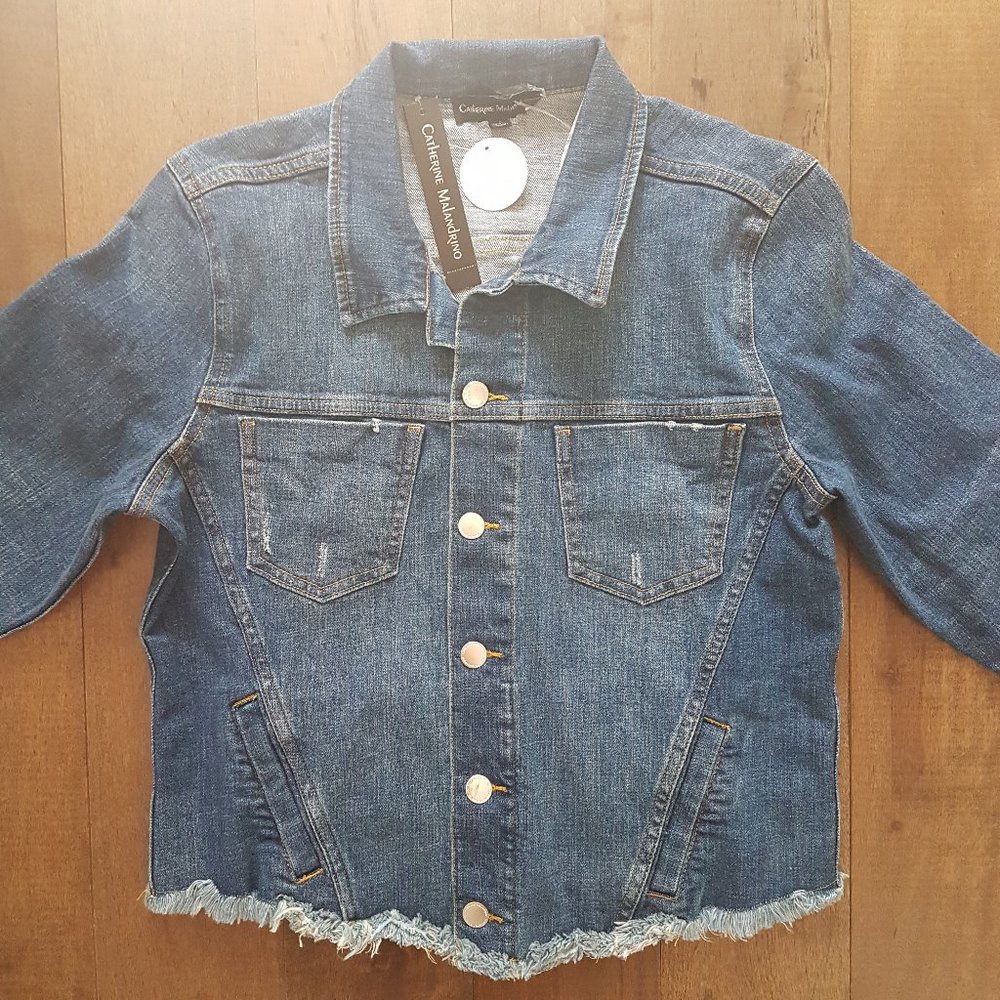 Catherine Malandrino Blue Denim Jean Jacket -Sz 10
